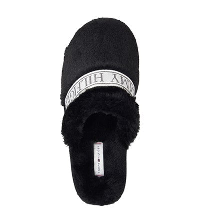 Tommy hilfiger slippers sales black