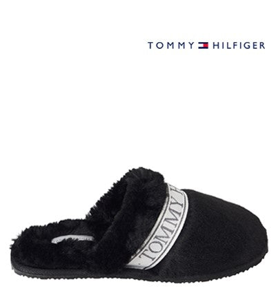 TOMMY HILFIGER FUR HOTEL SLIPPERS Tommy Hilfiger