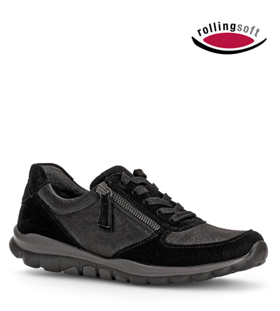 GABOR ROLLING SOFT 2 ZIP BLACK Gabor Shoes