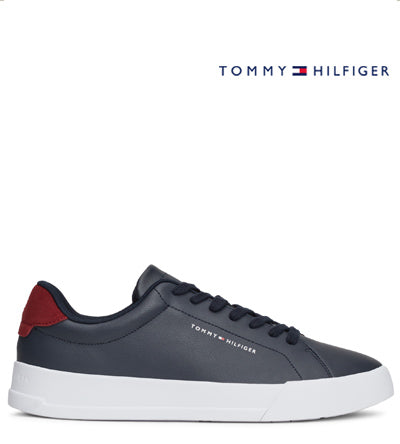 TOMMY HILFIGER LEATHER GRAIN NAVY Tommy Hilfiger