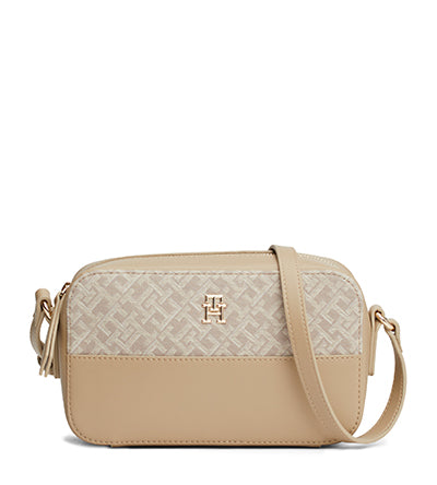 TOMMY HILFIGER JACQUARD CAMERA BEIGE Tommy Hilfiger