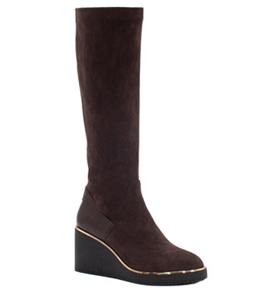 KATE APPBLEBY DERBY BROWN STRETCH BOOT Kate Appleby