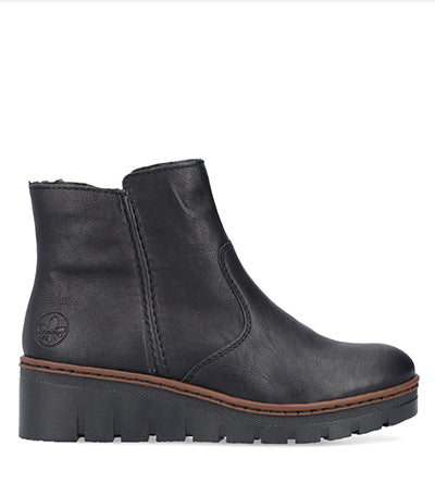 RIEKER KUWAIT FUR LINED ZIP BOOT Rieker Shoes