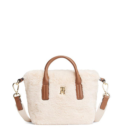 TOMMY HILFIGER POPETTE MICRO TOTE FAUX FUR Tommy Hilfiger