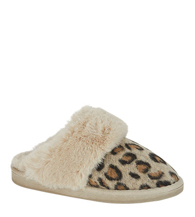 LJR NALA LEOPARD MULE GIFT BOXED L J & R Footwear Ltd