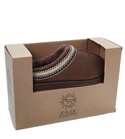 LJR KOLA CHOCOLATE MULE GIFT BOXED L J & R Footwear Ltd