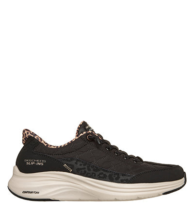 SKECHERS SLIP INS CONTOUR LEOPARD Skechers