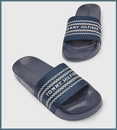TOMMY HILFIGER WEBBING SLIDE Tommy Hilfiger