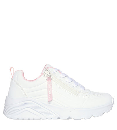 SKECHERS UNO LITE EASY ZIP WHITE Skechers