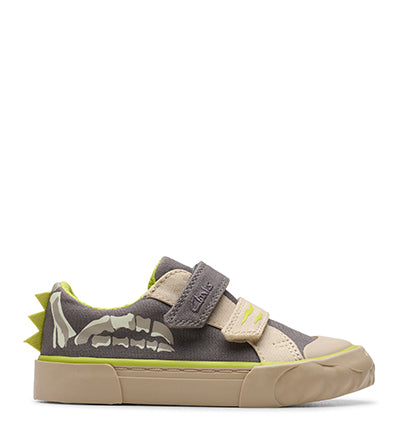 CLARKS FOXING STOMP T GREY G FIT Clarks