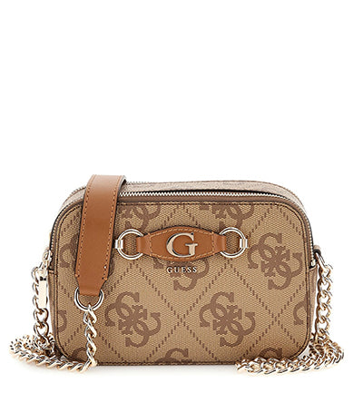 GUESS IZZY CAMERA BAG LATTE