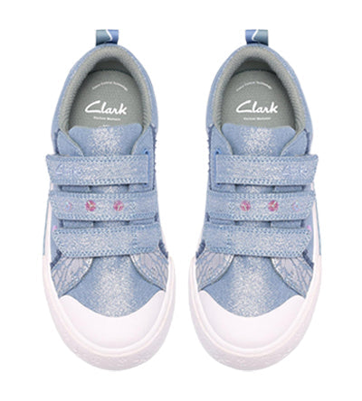 CLARKS FOXING TRIM K DENIM G FIT Clarks