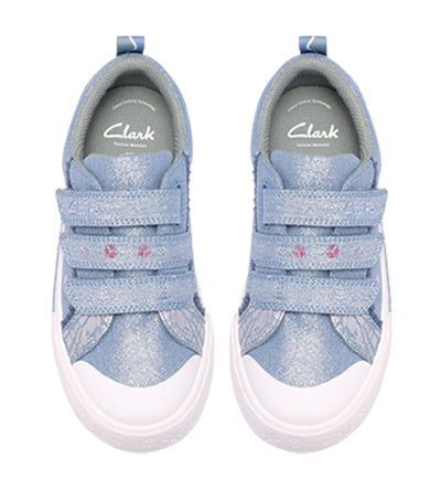 CLARKS FOXING TRIM K DENIM G FIT Clarks