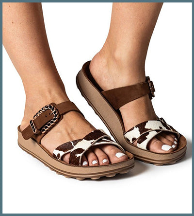 FANTASY ZEFI CACAO COW Fantasy Sandals