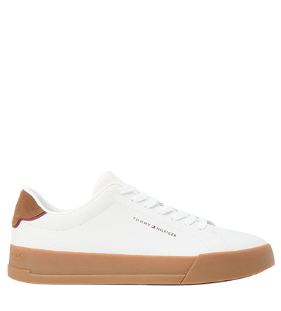 TOMMY HILFIGER COURT LEATHER DETAIL GUMSOLE Tommy Hilfiger