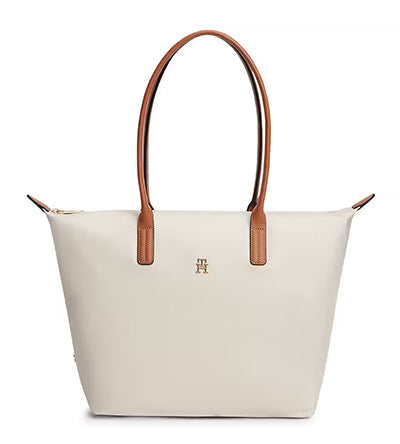 TOMMY HILFIGER POPETTE TOTE SOFT CREAM Tommy Hilfiger